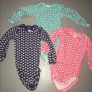 NB long sleeve onesies
